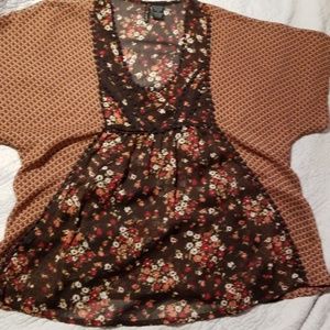 Short sleeve boho blouse